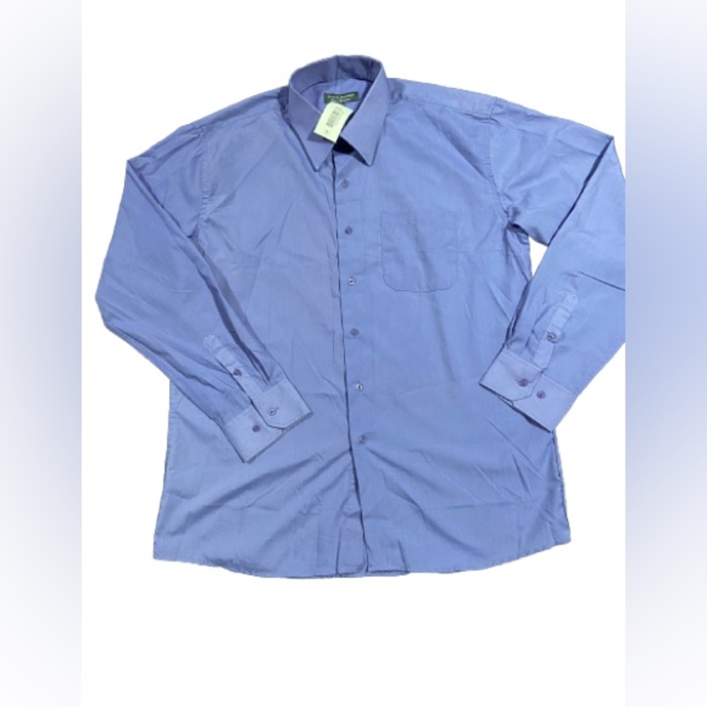 NWT Vroom & Dreesmann purple button up dress shirt